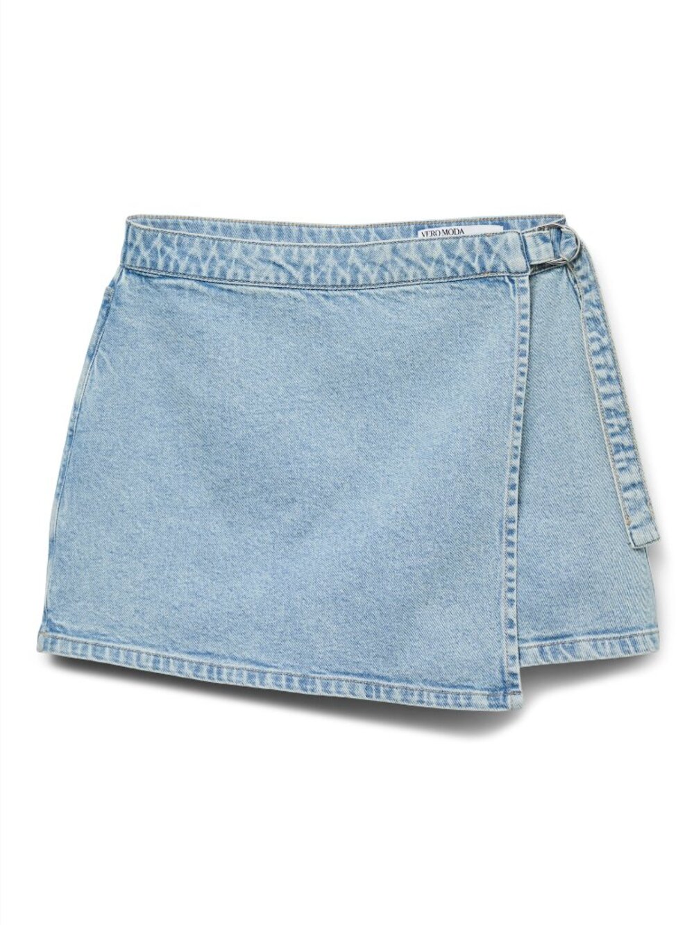 VERO MODA Vica Faux Wrap Denim Skort - New